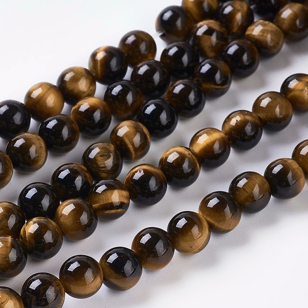 PandaHall Natural Tiger Eye Beads Strands, Round, 6mm, Hole: 1mm, about 31pcs/strand, 8 inch Tiger Eye Round
PandaHall Natural Tiger Eye Beads Strands, Round, 6mm, Hole: 1mm, about 31pcs/strand, 8 inch Tiger Eye Round