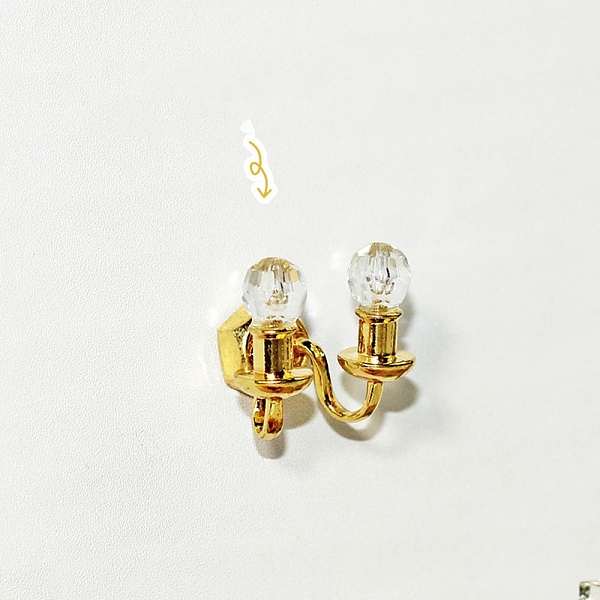 PandaHall 1:12 Scale Toy Model, Dollhouse Miniature Wall Lamp with Positioning Pin Accessories, Golden, 25x23mm Alloy Furniture & Appliances
PandaHall 1:12 Scale Toy Model, Dollhouse Miniature Wall Lamp with Positioning Pin Accessories, Golden, 25x23mm Alloy Furniture & Appliances