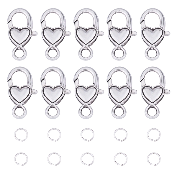 PandaHall 30pcs Heart Lobster Claw Clasps with 50pcs Jump Rings Antique SilverNecklace Clasps Bracelet Clasps for Jewelry Making Alloy...
PandaHall 30pcs Heart Lobster Claw Clasps with 50pcs Jump Rings Antique SilverNecklace Clasps Bracelet Clasps for Jewelry Making Alloy...