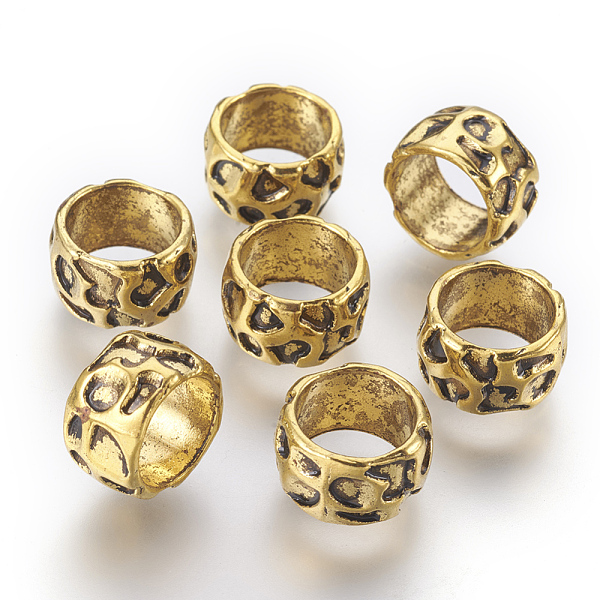 PandaHall Rondelle Tibetan Style Alloy Beads, Lead Free & Nickel Free & Cadmium Free, Large Hole Beads, Antique Golden, 13x8mm, Hole: 10mm....
PandaHall Rondelle Tibetan Style Alloy Beads, Lead Free & Nickel Free & Cadmium Free, Large Hole Beads, Antique Golden, 13x8mm, Hole: 10mm....