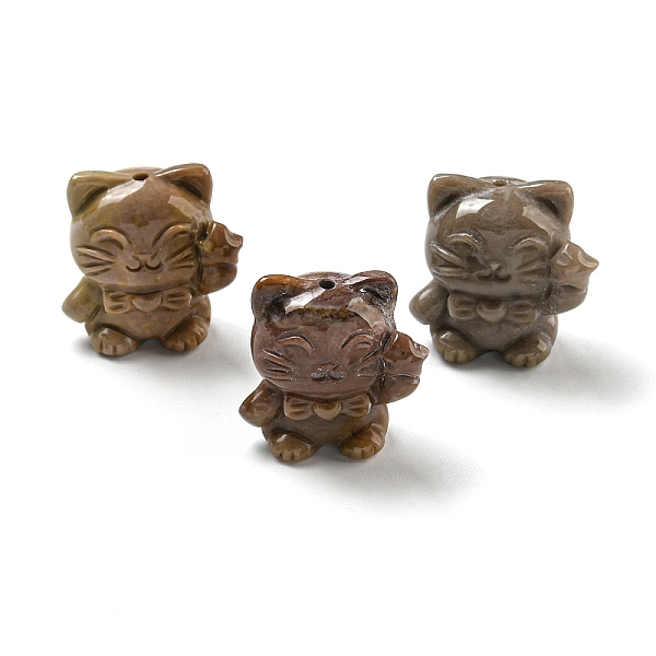 PandaHall Natural Alashan Agate Carved Beads, Lucky Cat, 20.5~21x19.5~20x13.5~14mm, Hole: 1.6mm Alashan Agate Cat Shape
PandaHall Natural Alashan Agate Carved Beads, Lucky Cat, 20.5~21x19.5~20x13.5~14mm, Hole: 1.6mm Alashan Agate Cat Shape