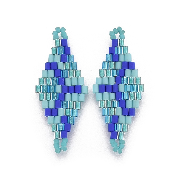 PandaHall MIYUKI & TOHO Handmade Japanese Seed Beads Links, Loom Pattern, Rhombus, Sky Blue, 32.5~33x12.6~13x1.7~1.8mm, Hole: 1.2~1.4mm...
PandaHall MIYUKI & TOHO Handmade Japanese Seed Beads Links, Loom Pattern, Rhombus, Sky Blue, 32.5~33x12.6~13x1.7~1.8mm, Hole: 1.2~1.4mm...