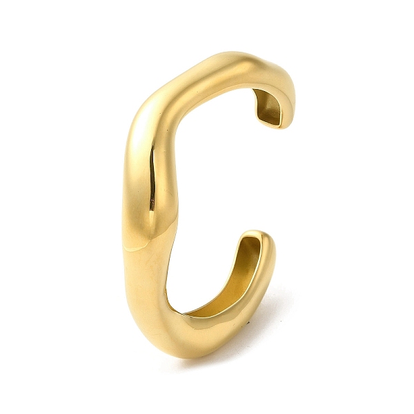 PandaHall 304 Stainless Steel Cuff Bangles, Wave, Real 18K Gold Plated, Inner Diameter: 2-3/8 inch(5.9cm) 304 Stainless Steel
PandaHall 304 Stainless Steel Cuff Bangles, Wave, Real 18K Gold Plated, Inner Diameter: 2-3/8 inch(5.9cm) 304 Stainless Steel