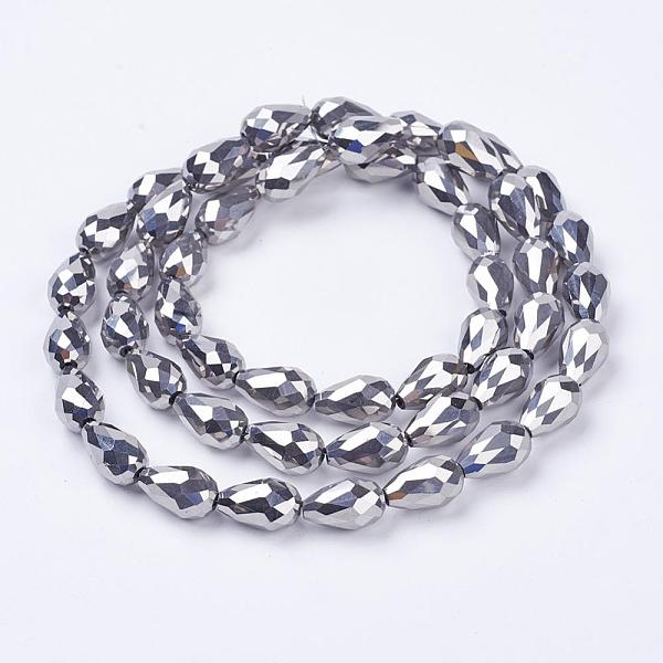 PandaHall Electroplate Glass Beads Strands, Faceted, teardrop, Platinum Plated, 15x10mm, Hole: 1mm, about 50pcs/strand, 27.1 inch Glass...
PandaHall Electroplate Glass Beads Strands, Faceted, teardrop, Platinum Plated, 15x10mm, Hole: 1mm, about 50pcs/strand, 27.1 inch Glass...