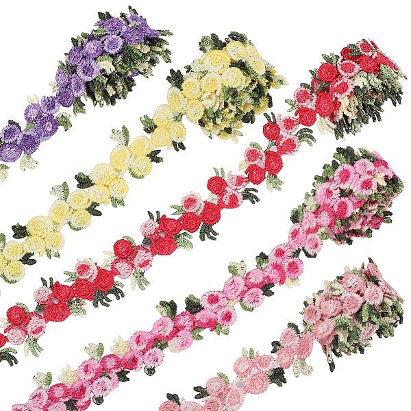 PandaHall GORGECRAFT 5 Colors Flower Trim Ribbon 5 Yards Floral DIY Lace Applique Sewing Craft 7/8 Inch Rose Lace Edge Trim Decorating..., Multicolor
PandaHall GORGECRAFT 5 Colors Flower Trim Ribbon 5 Yards Floral DIY Lace Applique Sewing Craft 7/8 Inch Rose Lace Edge Trim Decorating..., Multicolor