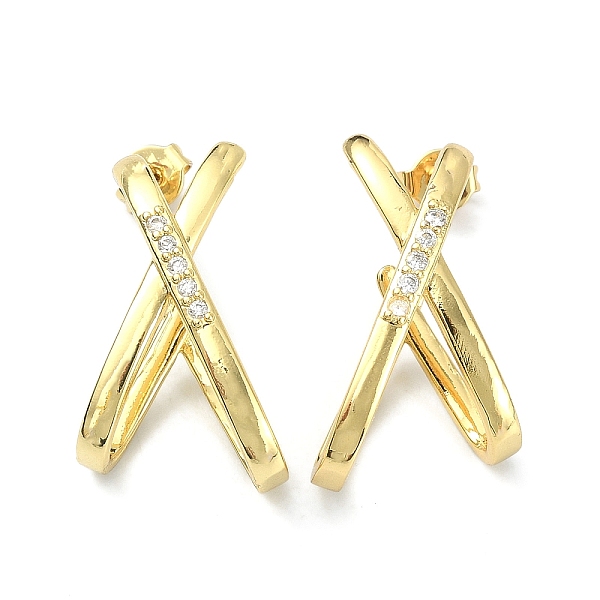 PandaHall Letter X Clear Cubic Zirconia Stud Earrings, Brass Jewelry for Women, Real 18K Gold Plated, 25x14.5mm, Pin: 0.7mm Cubic Zirconia...
PandaHall Letter X Clear Cubic Zirconia Stud Earrings, Brass Jewelry for Women, Real 18K Gold Plated, 25x14.5mm, Pin: 0.7mm Cubic Zirconia...