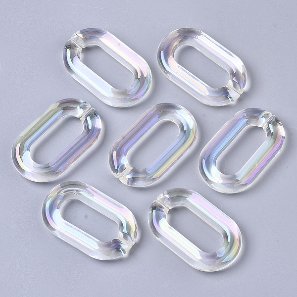 PandaHall Transparent Acrylic Linking Rings, AB Color Plated, Quick Link Connectors, For Jewelry Cable Chains Making, Oval, Clear AB..., White
PandaHall Transparent Acrylic Linking Rings, AB Color Plated, Quick Link Connectors, For Jewelry Cable Chains Making, Oval, Clear AB..., White