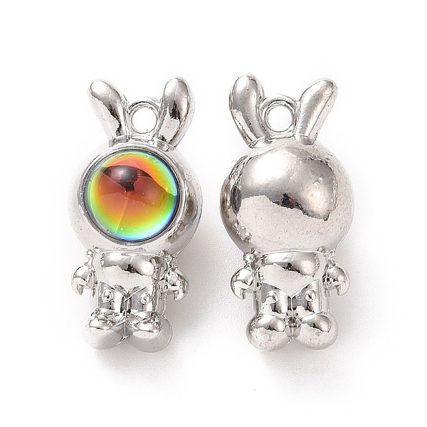 PandaHall Resin Pendants, with Platinum Tone Alloy Findings, Rabbit Charms, Colorful, 25x12x13.7mm, Hole: 2mm Alloy+Resin Rabbit
PandaHall Resin Pendants, with Platinum Tone Alloy Findings, Rabbit Charms, Colorful, 25x12x13.7mm, Hole: 2mm Alloy+Resin Rabbit