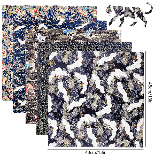 PandaHall Flower Print Cotton Fabric, for Patchwork, Sewing Tissue to Patchwork, Black, 48x48cm, 5sheet/set Cotton Black
PandaHall Flower Print Cotton Fabric, for Patchwork, Sewing Tissue to Patchwork, Black, 48x48cm, 5sheet/set Cotton Black