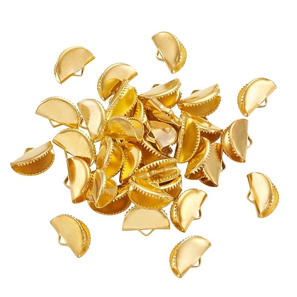 PandaHall Iron Ribbon Crimp Ends, Golden, 8.5x13x6.5mm, Hole: 1.5x3mm, 100pcs/bag Iron
PandaHall Iron Ribbon Crimp Ends, Golden, 8.5x13x6.5mm, Hole: 1.5x3mm, 100pcs/bag Iron