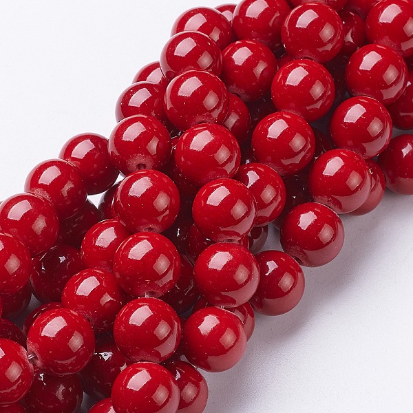 PandaHall Natural Mashan Jade Round Beads Strands, Dyed, Red, 10mm, Hole: 1mm, about 41pcs/strand, 15.7 inch Mashan Jade Round Red
PandaHall Natural Mashan Jade Round Beads Strands, Dyed, Red, 10mm, Hole: 1mm, about 41pcs/strand, 15.7 inch Mashan Jade Round Red
