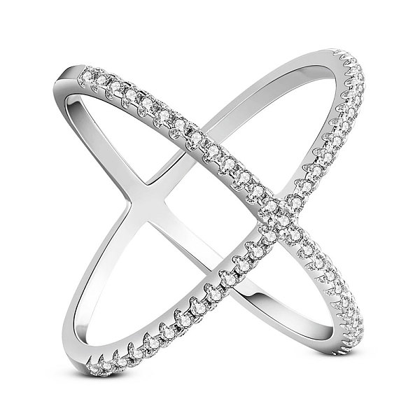 PandaHall SHEGRACE Rhodium Plated 925 Sterling Silver Micro Pave AAA Cubic Zirconia Finger Ring, Criss Cross, Double rings, X Rings, Clear...
PandaHall SHEGRACE Rhodium Plated 925 Sterling Silver Micro Pave AAA Cubic Zirconia Finger Ring, Criss Cross, Double rings, X Rings, Clear...