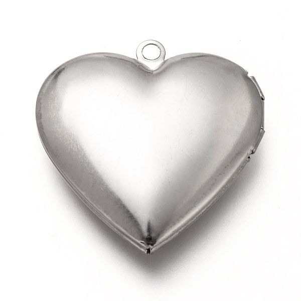 PandaHall 316 Stainless Steel Locket Pendants, Photo Frame Charms for Necklaces, Heart, Stainless Steel Color, 29x28.5x7mm, Hole: 2mm, Inner...
PandaHall 316 Stainless Steel Locket Pendants, Photo Frame Charms for Necklaces, Heart, Stainless Steel Color, 29x28.5x7mm, Hole: 2mm, Inner...