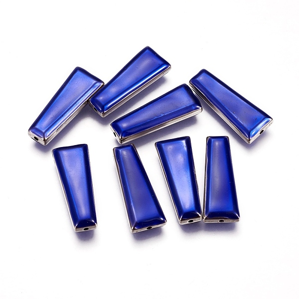 PandaHall CCB Plastic Beads, with Enamel, Trapezoid, Platinum, Blue, 29x11.5x6~7mm, Hole: 1.2mm Plastic Trapezoid Blue
PandaHall CCB Plastic Beads, with Enamel, Trapezoid, Platinum, Blue, 29x11.5x6~7mm, Hole: 1.2mm Plastic Trapezoid Blue