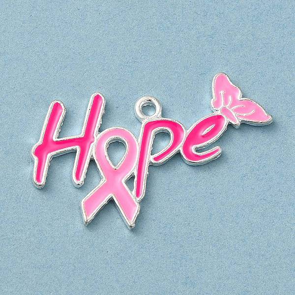PandaHall Breast Cancer Pink Awareness Ribbon Theme Alloy Enamel Pendants, Silver, Word, 19x32.5x1.5mm, Hole: 1.5mm Alloy+Enamel Word
PandaHall Breast Cancer Pink Awareness Ribbon Theme Alloy Enamel Pendants, Silver, Word, 19x32.5x1.5mm, Hole: 1.5mm Alloy+Enamel Word