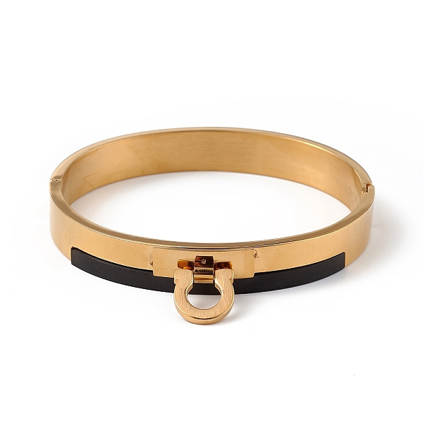 PandaHall Ion Plating(IP) 304 Stainless Steel Round Charms Hinged Bangle for Women, Golden, Inner Diameter: 2-1/8x2-1/2 inch(5.3x6.2cm) 304...
PandaHall Ion Plating(IP) 304 Stainless Steel Round Charms Hinged Bangle for Women, Golden, Inner Diameter: 2-1/8x2-1/2 inch(5.3x6.2cm) 304...