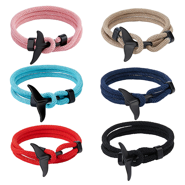 PandaHall FIBLOOM 6Pcs 6 Colors Cotton Three Loops Wrap Bracelets Set, Adjustable Bracelet with Alloy Whale Tail Clasps, Mixed Color, 22-3/4..., Multicolor
PandaHall FIBLOOM 6Pcs 6 Colors Cotton Three Loops Wrap Bracelets Set, Adjustable Bracelet with Alloy Whale Tail Clasps, Mixed Color, 22-3/4..., Multicolor