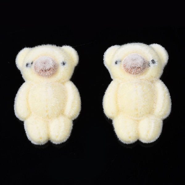PandaHall Flocky Acrylic Cabochons, Bear, Lemon Chiffon, 24.5~25.5x15.5x7~8mm Acrylic Bear
PandaHall Flocky Acrylic Cabochons, Bear, Lemon Chiffon, 24.5~25.5x15.5x7~8mm Acrylic Bear
