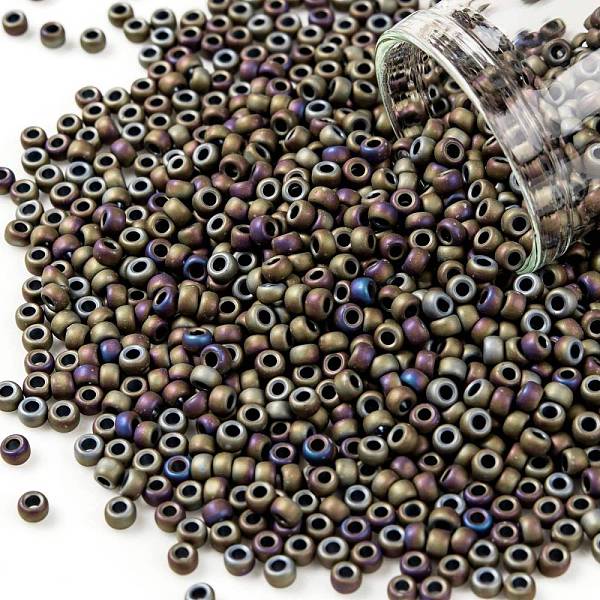 PandaHall TOHO Round Seed Beads, Japanese Seed Beads, (614) Matte Color Iris Brown, 8/0, 3mm, Hole: 1mm, about 222pcs/10g Glass Brown
PandaHall TOHO Round Seed Beads, Japanese Seed Beads, (614) Matte Color Iris Brown, 8/0, 3mm, Hole: 1mm, about 222pcs/10g Glass Brown