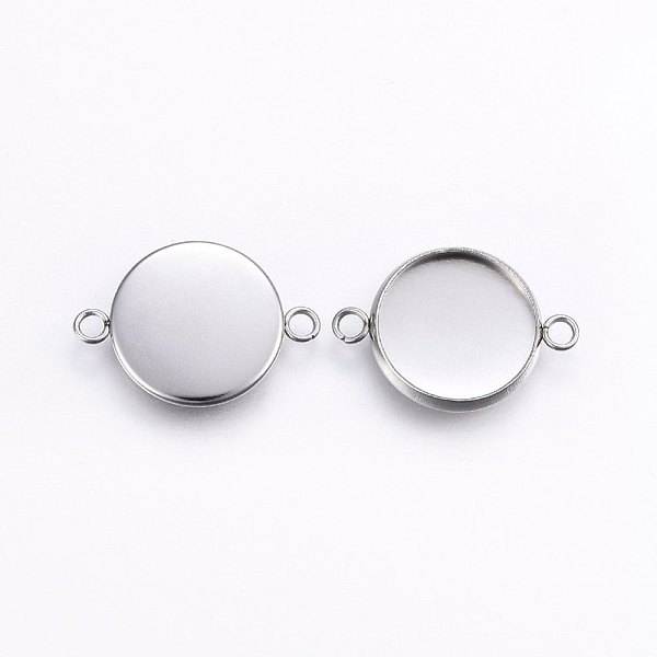 PandaHall 304 Stainless Steel Cabochon Connector Settings, Plain Edge Bezel Cups, Flat Round, Stainless Steel Color, Tray: 8mm, 15x10x2mm...
PandaHall 304 Stainless Steel Cabochon Connector Settings, Plain Edge Bezel Cups, Flat Round, Stainless Steel Color, Tray: 8mm, 15x10x2mm...