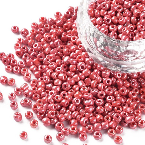 PandaHall 8/0 Glass Seed Beads, Opaque Colors Lustered, Round, Round Hole, Red, 8/0, 3mm, Hole: 1mm, about 1111pcs/50g, 50g/bag...
PandaHall 8/0 Glass Seed Beads, Opaque Colors Lustered, Round, Round Hole, Red, 8/0, 3mm, Hole: 1mm, about 1111pcs/50g, 50g/bag...