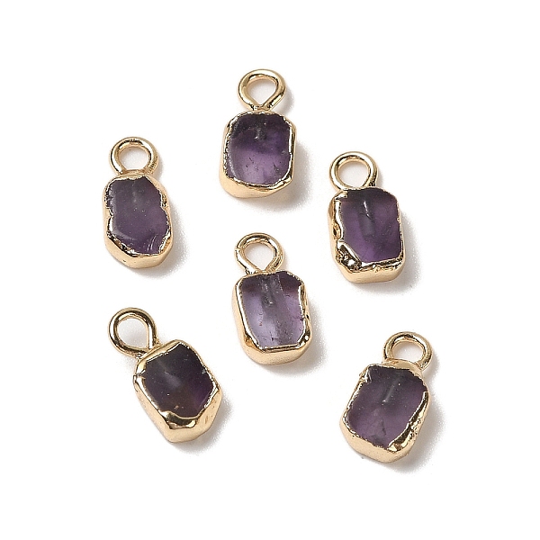 PandaHall Natural Amethyst Rectangle Charms, with Golden Tone Brass Edge, 9.5x5x2.5mm, Hole: 2mm Amethyst Rectangle
PandaHall Natural Amethyst Rectangle Charms, with Golden Tone Brass Edge, 9.5x5x2.5mm, Hole: 2mm Amethyst Rectangle