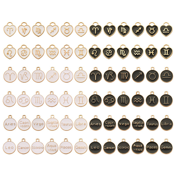PandaHall Cheriswelry 8 Sets 4 Styles Light Gold Plated Alloy Enamel Pendants, Twelve Constellations, Mixed Color, 2sets/style Alloy+Enamel..., Multicolor
PandaHall Cheriswelry 8 Sets 4 Styles Light Gold Plated Alloy Enamel Pendants, Twelve Constellations, Mixed Color, 2sets/style Alloy+Enamel..., Multicolor