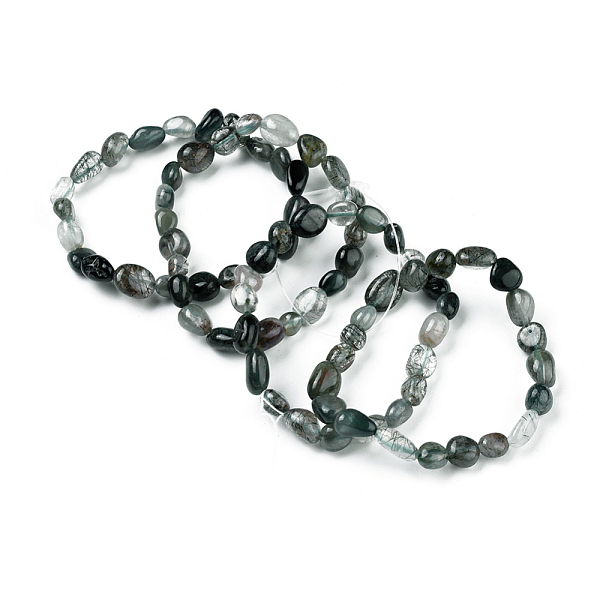 PandaHall Natural Green Rutilated Quartz Bead Stretch Bracelets, Tumbled Stone, Nuggets, Inner Diameter: 2~2-1/4 inch(5.2~5.6cm) Rutilated...
PandaHall Natural Green Rutilated Quartz Bead Stretch Bracelets, Tumbled Stone, Nuggets, Inner Diameter: 2~2-1/4 inch(5.2~5.6cm) Rutilated...
