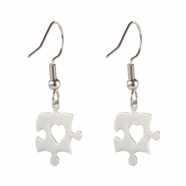 PandaHall Brass Best Friend Dangle Earrings for Friendship Gifts, Puzzle Piece, Platinum, 33.5mm, Pin: 0.6mm Brass
PandaHall Brass Best Friend Dangle Earrings for Friendship Gifts, Puzzle Piece, Platinum, 33.5mm, Pin: 0.6mm Brass