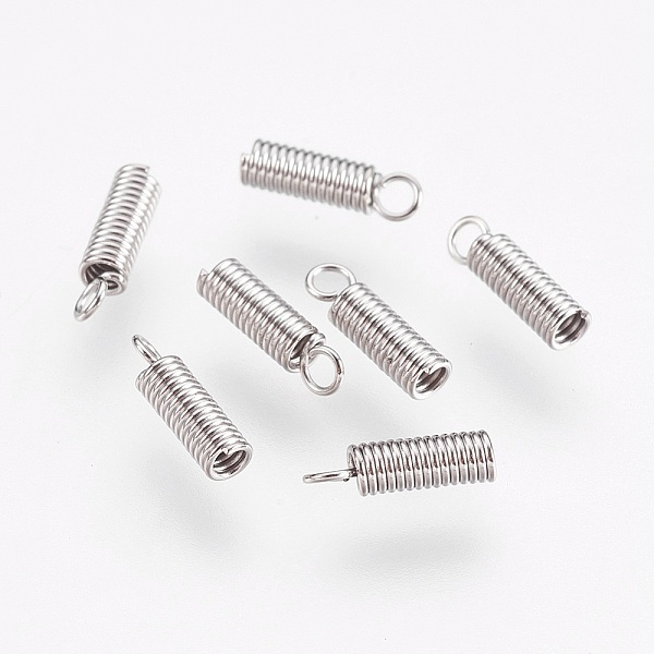 PandaHall 304 Stainless Steel Coil Cord Ends, Stainless Steel Color, 6x2.3mm, Hole: 1.5mm, Inner Diameter: 1.4mm 304 Stainless Steel
PandaHall 304 Stainless Steel Coil Cord Ends, Stainless Steel Color, 6x2.3mm, Hole: 1.5mm, Inner Diameter: 1.4mm 304 Stainless Steel
