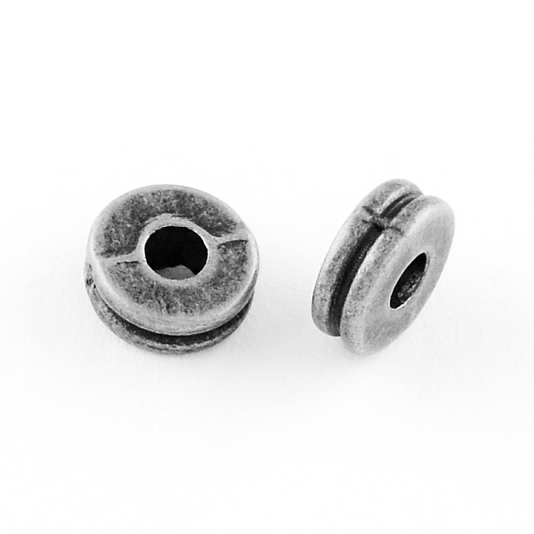 PandaHall Tibetan Style Flat Round Alloy Spacers Beads, Cadmium Free & Lead Free, Antique Silver, 6x3mm, Hole: 1.5mm, about 2500pcs/1000g...
PandaHall Tibetan Style Flat Round Alloy Spacers Beads, Cadmium Free & Lead Free, Antique Silver, 6x3mm, Hole: 1.5mm, about 2500pcs/1000g...