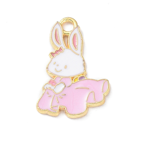 PandaHall Alloy Enamel Pendants, Light Gold, Rabbit Charm, Pearl Pink, 20.5x14x1mm, Hole: 2mm Alloy+Enamel Rabbit
PandaHall Alloy Enamel Pendants, Light Gold, Rabbit Charm, Pearl Pink, 20.5x14x1mm, Hole: 2mm Alloy+Enamel Rabbit