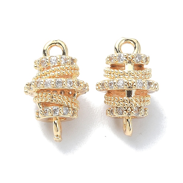 PandaHall Brass Micro Pave Clear Cubic Zirconia Connetor Charms, Flat Round, Real 18K Gold Plated, 13x8x8mm, Hole: 1.5mm Brass+Cubic...
PandaHall Brass Micro Pave Clear Cubic Zirconia Connetor Charms, Flat Round, Real 18K Gold Plated, 13x8x8mm, Hole: 1.5mm Brass+Cubic...