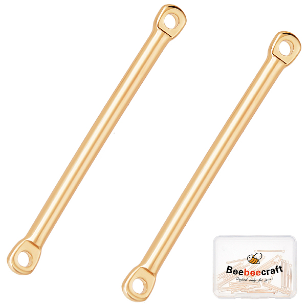 PandaHall Beebeecraft 30Pcs 18K Gold Plated Bar Link Connectors 2-Hole Stick Strip Connectors Pendant Charms 25mmx2mm for Bracelet Necklace...
PandaHall Beebeecraft 30Pcs 18K Gold Plated Bar Link Connectors 2-Hole Stick Strip Connectors Pendant Charms 25mmx2mm for Bracelet Necklace...