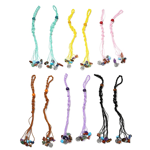 PandaHall 12Pcs Tree of Life Braided Nylon Cord Macrame Pouch Pendant Decorations, Tumbled Gemstone Beaded Hanging Ornament, Interchangeable..., Multicolor
PandaHall 12Pcs Tree of Life Braided Nylon Cord Macrame Pouch Pendant Decorations, Tumbled Gemstone Beaded Hanging Ornament, Interchangeable..., Multicolor