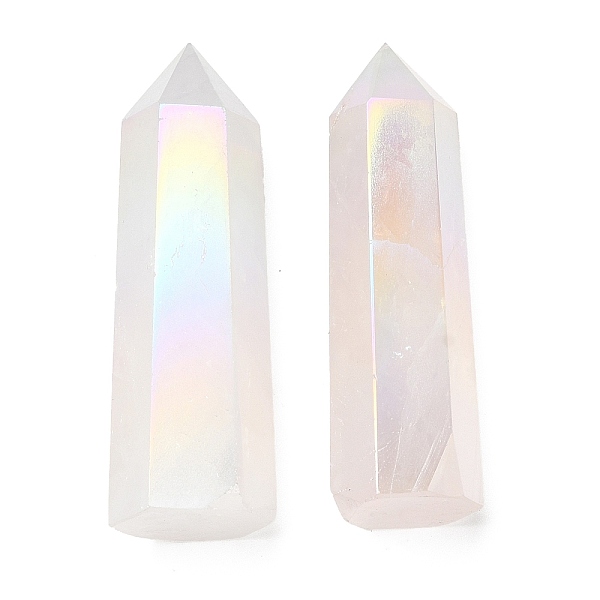 PandaHall Point Tower Electroplate Natural Rose Quartz Home Display Decoration, Healing Stone Wands, for Reiki Chakra Meditation Therapy...
PandaHall Point Tower Electroplate Natural Rose Quartz Home Display Decoration, Healing Stone Wands, for Reiki Chakra Meditation Therapy...
