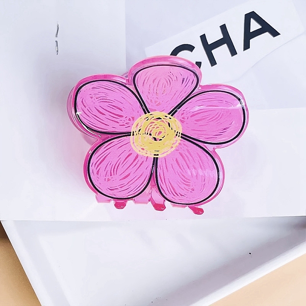 PandaHall Flower Acrylic Large Claw Hair Clips, for Women Girls, Hot Pink, 60x60mm Acrylic Flower
PandaHall Flower Acrylic Large Claw Hair Clips, for Women Girls, Hot Pink, 60x60mm Acrylic Flower