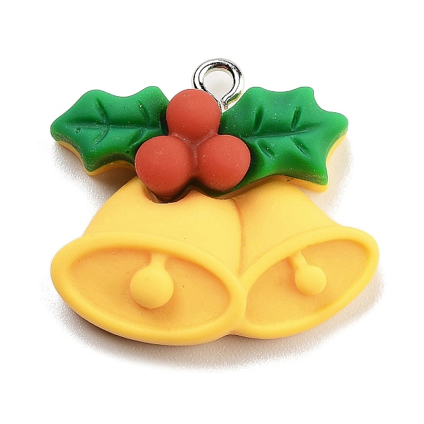 PandaHall Christmas Theme Opaque Resin Pendants, with Platinum Tone Iron Loops, Christmas Bell, 22x24.5x7.5mm, Hole: 2mm Iron+Resin..., Yellow
PandaHall Christmas Theme Opaque Resin Pendants, with Platinum Tone Iron Loops, Christmas Bell, 22x24.5x7.5mm, Hole: 2mm Iron+Resin..., Yellow