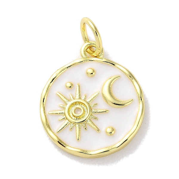 PandaHall Rack Plated Brass Enamel Pendants, with Jump Ring, Long-Lasting Plated, Lead Free & Cadmium Free, Real 18K Gold Plated, Flat Round..., White
PandaHall Rack Plated Brass Enamel Pendants, with Jump Ring, Long-Lasting Plated, Lead Free & Cadmium Free, Real 18K Gold Plated, Flat Round..., White