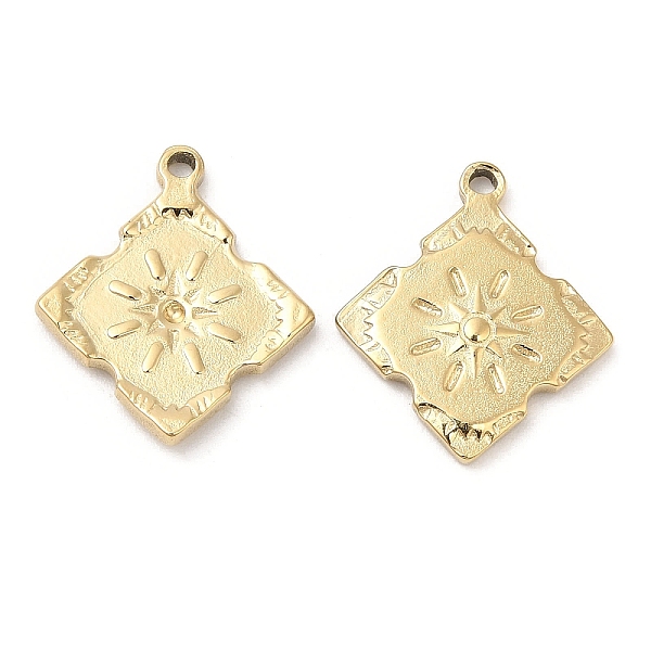 PandaHall Ion Plating(IP) 316L Surgical Stainless Steel Pendant Rhinestone Settings, Rhombus with Sun, Real 18K Gold Plated, Fit for 0.8mm...
PandaHall Ion Plating(IP) 316L Surgical Stainless Steel Pendant Rhinestone Settings, Rhombus with Sun, Real 18K Gold Plated, Fit for 0.8mm...