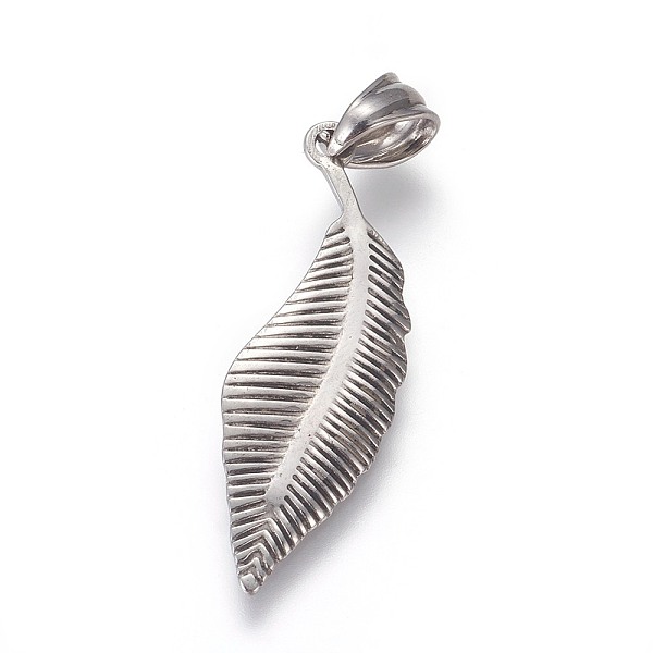 PandaHall 304 Stainless Steel Pendants, Leaf, Stainless Steel Color, 34.5x11x1mm, Hole: 4.5x7mm 304 Stainless Steel Leaf
PandaHall 304 Stainless Steel Pendants, Leaf, Stainless Steel Color, 34.5x11x1mm, Hole: 4.5x7mm 304 Stainless Steel Leaf
