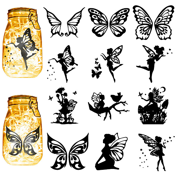 PandaHall CREATCABIN 12Pcs Butterfly Fairy Silhouettes Mason Jar Decor Angel Laser Cut Cardboard Scrapbook Cutouts Die Cuts PVC for Crafting...
PandaHall CREATCABIN 12Pcs Butterfly Fairy Silhouettes Mason Jar Decor Angel Laser Cut Cardboard Scrapbook Cutouts Die Cuts PVC for Crafting...