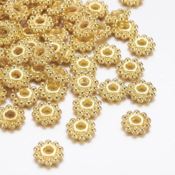 PandaHall Gear Tibetan Style Alloy Spacer Beads, Lead Free & Cadmium Free & Nickel Free, Flower, Golden, 6.5mm, Hole: 2mm Alloy Gear
PandaHall Gear Tibetan Style Alloy Spacer Beads, Lead Free & Cadmium Free & Nickel Free, Flower, Golden, 6.5mm, Hole: 2mm Alloy Gear