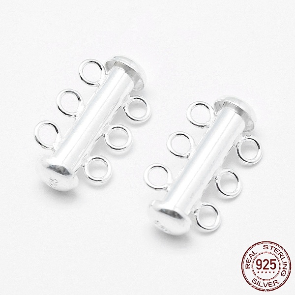PandaHall Sterling Silver Slide Lock Clasps, Peyote Clasps,, Silver, 18~19x11x6mm, Hole: 2mm Sterling Silver Silver
PandaHall Sterling Silver Slide Lock Clasps, Peyote Clasps,, Silver, 18~19x11x6mm, Hole: 2mm Sterling Silver Silver
