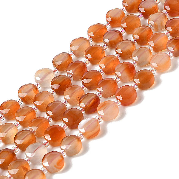 PandaHall Natural Flower Agate Bead Strands, Faceted Hexagon Cut Coin Beads, Flat Round, 10~10.5x10.5~11x5.5~6mm, Hole: 1mm, about...
PandaHall Natural Flower Agate Bead Strands, Faceted Hexagon Cut Coin Beads, Flat Round, 10~10.5x10.5~11x5.5~6mm, Hole: 1mm, about...
