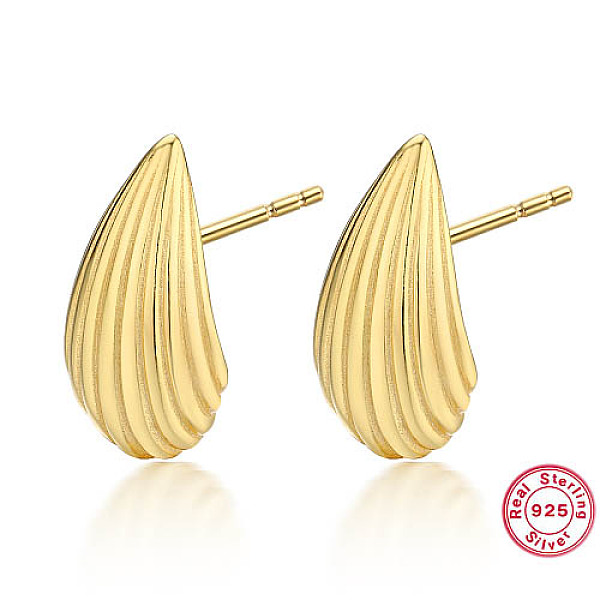PandaHall 925 Sterling Silver Stud Earrings, Teardrop, Real 18K Gold Plated, 16x8.3mm Sterling Silver Teardrop
PandaHall 925 Sterling Silver Stud Earrings, Teardrop, Real 18K Gold Plated, 16x8.3mm Sterling Silver Teardrop
