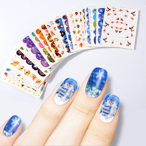 PandaHall Nail Art Water Transfer Stickers Decals, Christmas Theme, Mixed Color, 6.3x5.1cm, 45pcs/set Paper Mixed Shapes Multicolor
PandaHall Nail Art Water Transfer Stickers Decals, Christmas Theme, Mixed Color, 6.3x5.1cm, 45pcs/set Paper Mixed Shapes Multicolor
