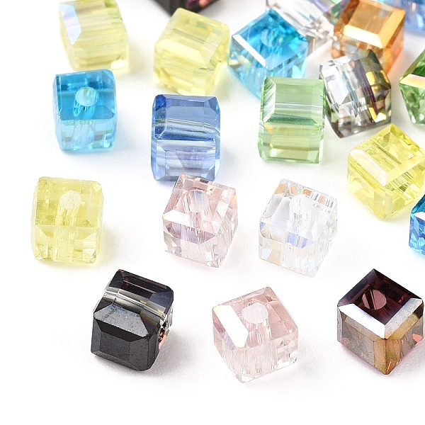 PandaHall Faceted Transparent Glass Beads, Cube, Mixed Color, 4x4x4mm, Hole: 1.2mm Glass Cube Multicolor
PandaHall Faceted Transparent Glass Beads, Cube, Mixed Color, 4x4x4mm, Hole: 1.2mm Glass Cube Multicolor