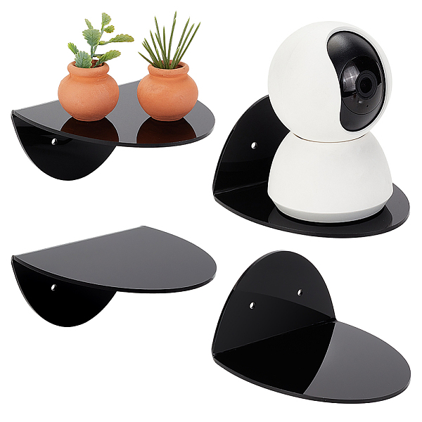 PandaHall AHANDMAKER 4 Sets Acrylic Floating Shelves, 4.4" Flat Round Black Acrylic Wall Mounted Shelves, Small Collectibles Organizers...
PandaHall AHANDMAKER 4 Sets Acrylic Floating Shelves, 4.4" Flat Round Black Acrylic Wall Mounted Shelves, Small Collectibles Organizers...