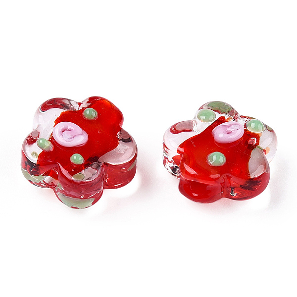 PandaHall Handmade Bumpy Lampwork Beads, Plum Blossom, Red, 13.5~14.5x15x8~10mm, Hole: 1.5~1.8mm Lampwork Flower Red
PandaHall Handmade Bumpy Lampwork Beads, Plum Blossom, Red, 13.5~14.5x15x8~10mm, Hole: 1.5~1.8mm Lampwork Flower Red